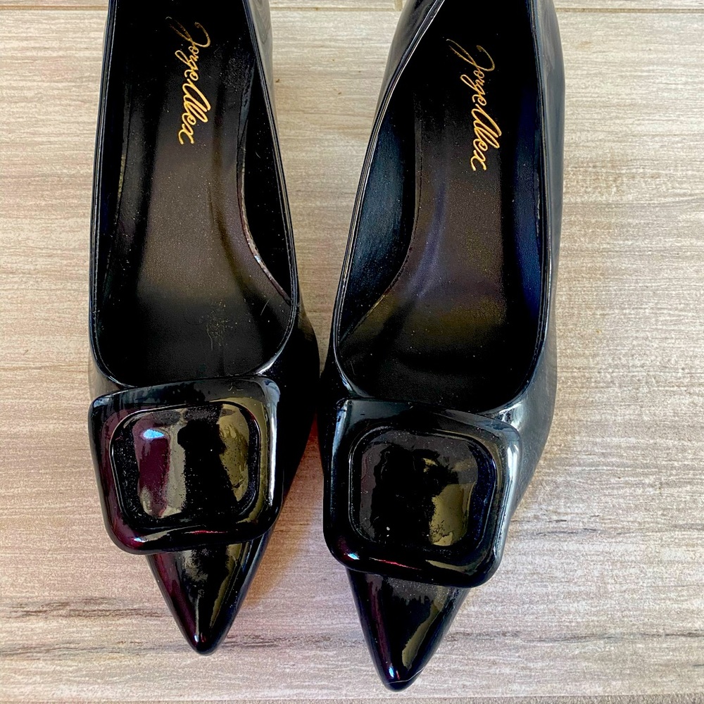 George Alex shoes (hand made in Brazil) black, size 7, never used, scarpin